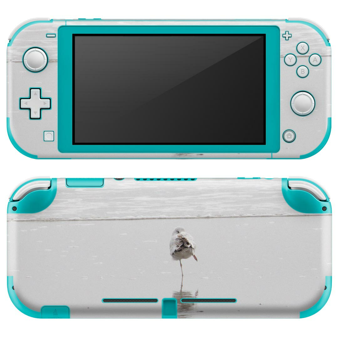 igsticker Nintendo Switch Lite 専用 デザインスキンシール 全面 ニンテンドー スイッチ ライト 専用 ゲーム機 カバー アクセサリー フィルム ステッカー エアフリー 023779 鳥　動物　海