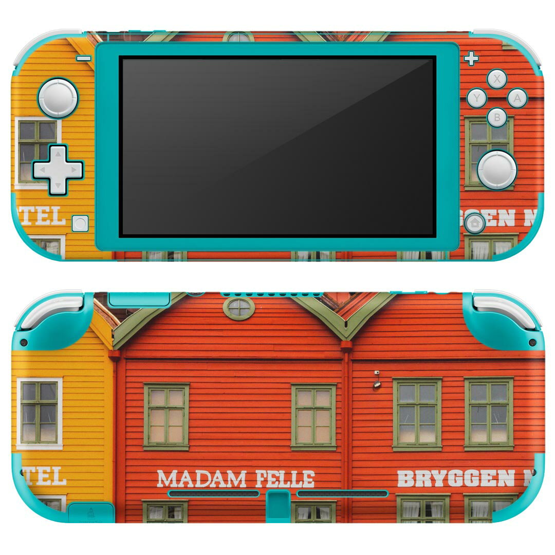 igsticker Nintendo Switch Lite 専用 デザインスキンシール 全面 ニンテンドー スイッチ ライト 専用 ゲーム機 カバー アクセサリー フィルム ステッカー エアフリー 023792 建物　写真