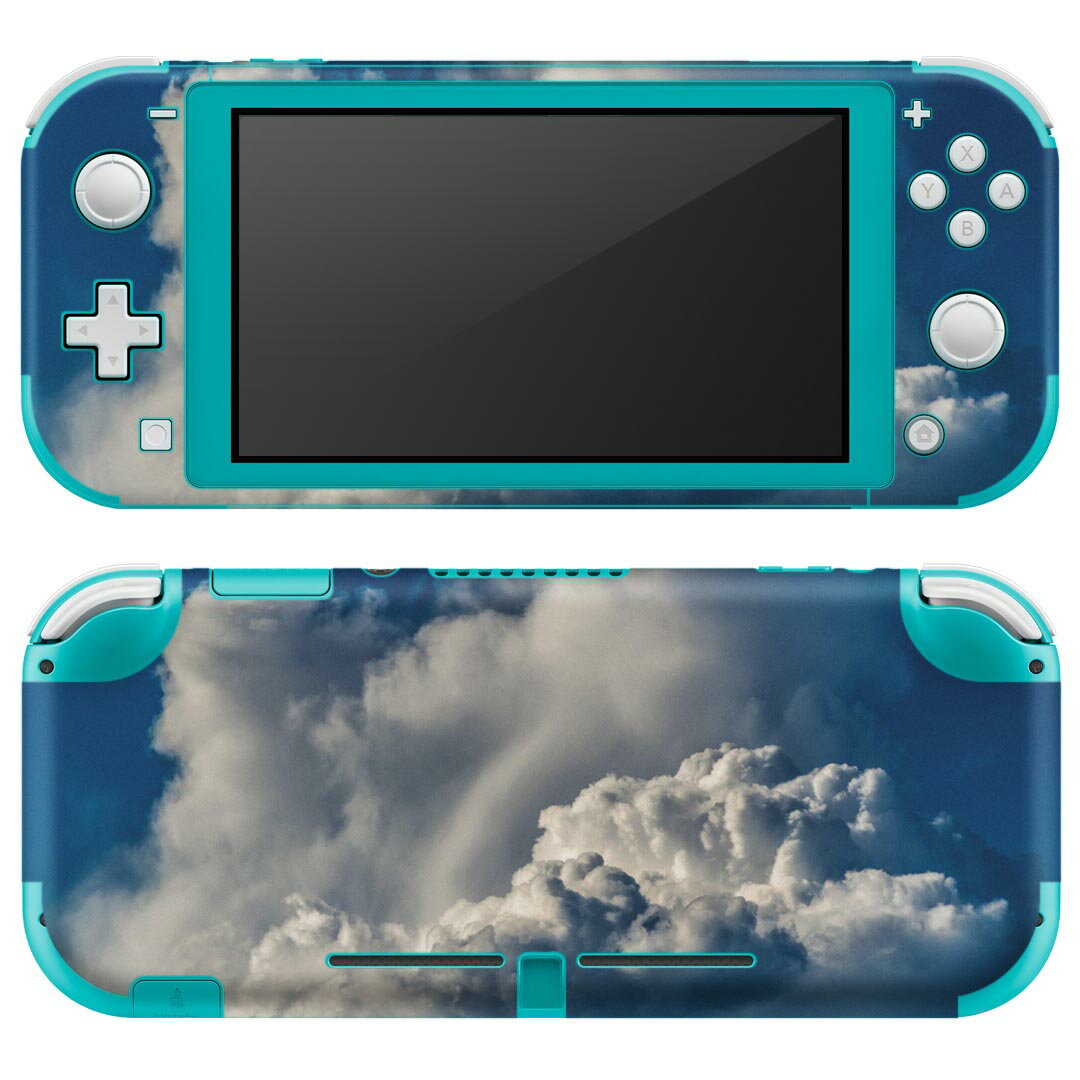 igsticker Nintendo Switch Lite 専用 デザインスキンシール 全面 ニンテンドー スイッチ ライト 専用 ゲーム機 カバー アクセサリー フィルム ステッカー エアフリー 023800 空 雲 写真