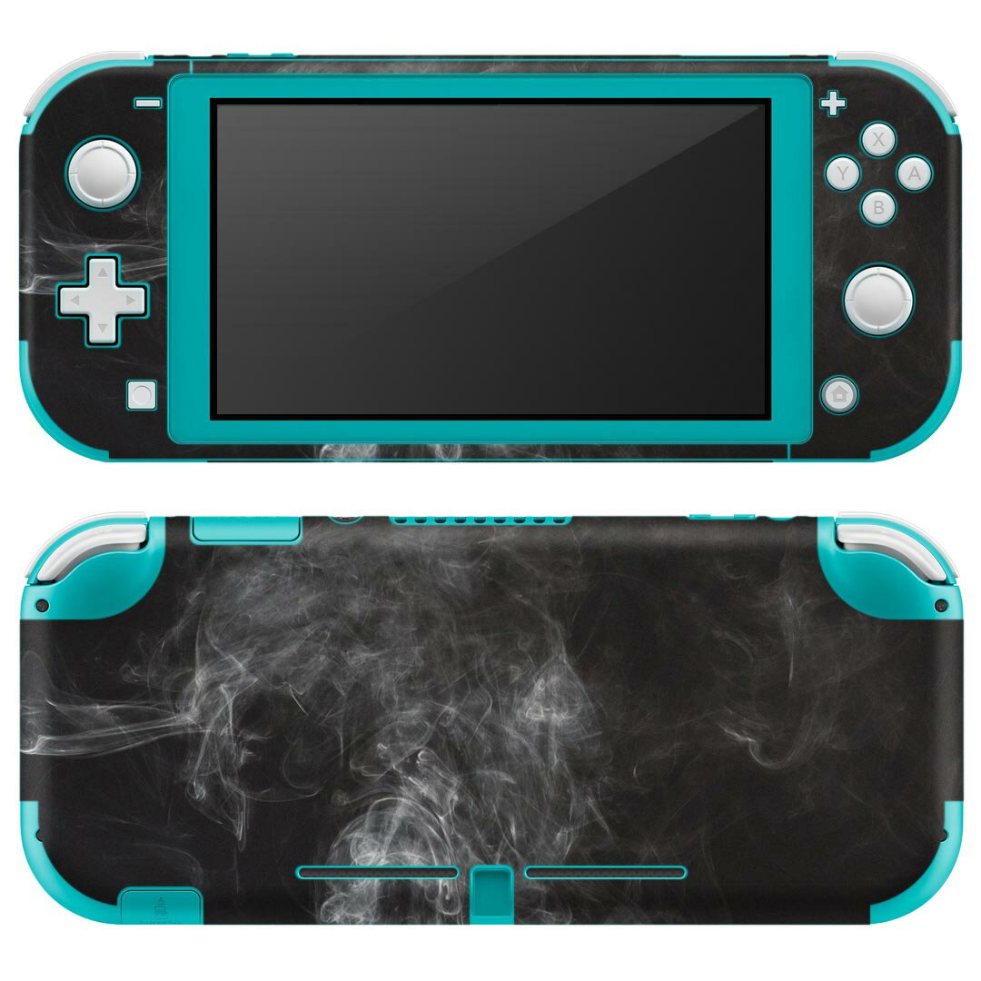 igsticker Nintendo Switch Lite 専用 デザインスキンシール 全面 ニンテンドー スイッチ ライト 専用 ゲーム機 カバー アクセサリー フィルム ステッカー エアフリー 023806 煙　写真