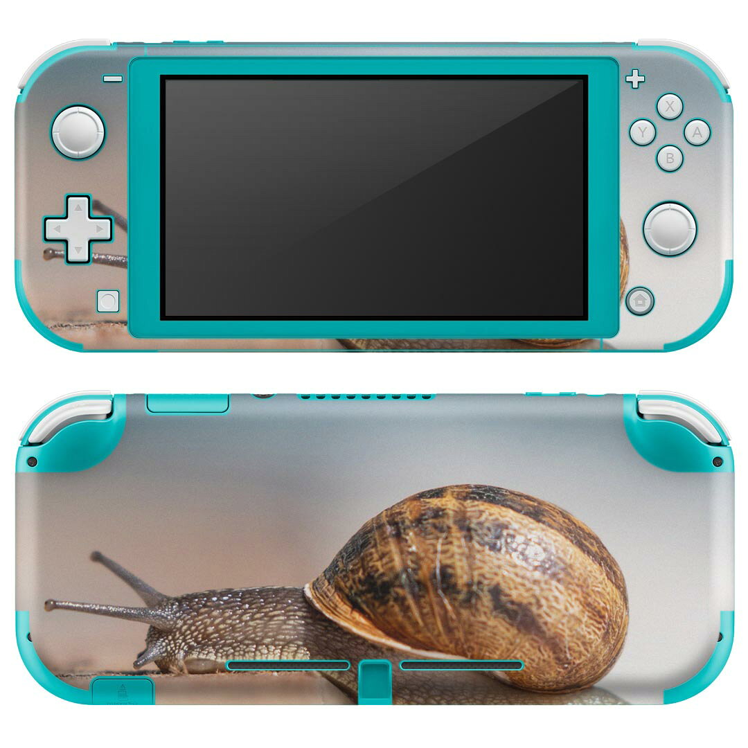 igsticker Nintendo Switch Lite 専用 デザインスキンシール 全面 ニンテンドー スイッチ ライト 専用 ゲーム機 カバー アクセサリー フィルム ステッカー エアフリー 023810 かたつむり　写真
