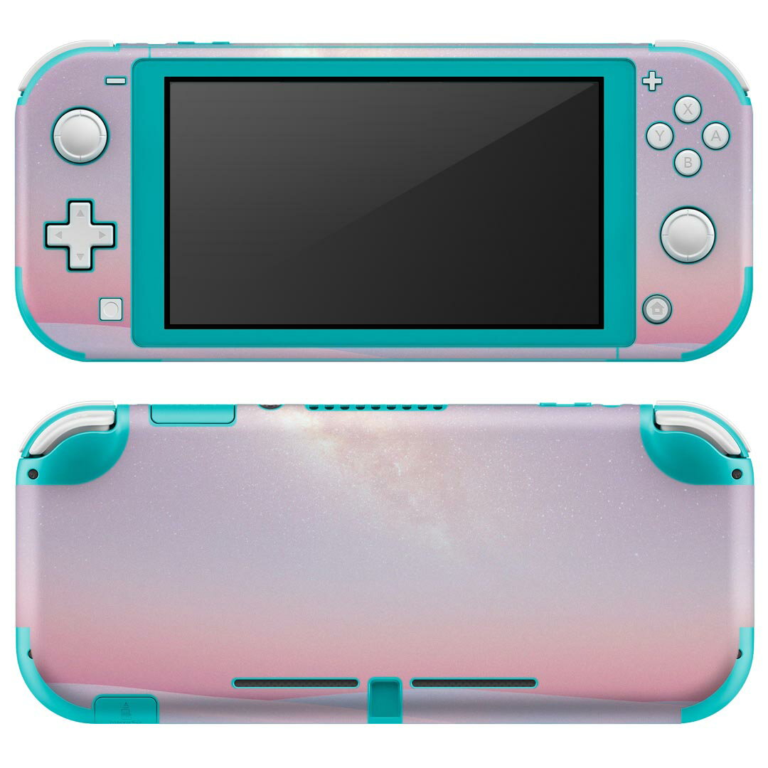 igsticker Nintendo Switch Lite 専用 デザインスキンシール 全面 ニンテンドー スイッチ ライト 専用 ゲーム機 カバー アクセサリー フィルム ステッカー エアフリー 023811 ピンク　星　砂漠
