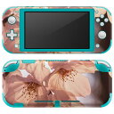 igsticker Nintendo Switch Lite 専用 デザインスキンシール 全面 ニンテンドー スイッチ ライト 専用 ゲーム機 カバー アクセサリー フィルム ステッカー エアフリー 023826 花 フラワー 桜(2)