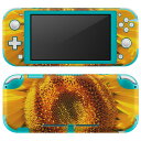 igsticker Nintendo Switch Lite 専用 デザインスキンシール 全面 ニンテンドー スイッチ ライト 専用 ゲーム機 カバー アクセサリー フィルム ステッカー エアフリー 023849 花 フラワー ひまわり(2)
