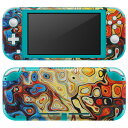 igsticker Nintendo Switch Lite 専用 デザインスキンシール 全面 ニンテンドー スイッチ ライト 専用 ゲーム機 カバー アクセサリー フィルム ステッカー エアフリー 023879 カラフル 模様(2)