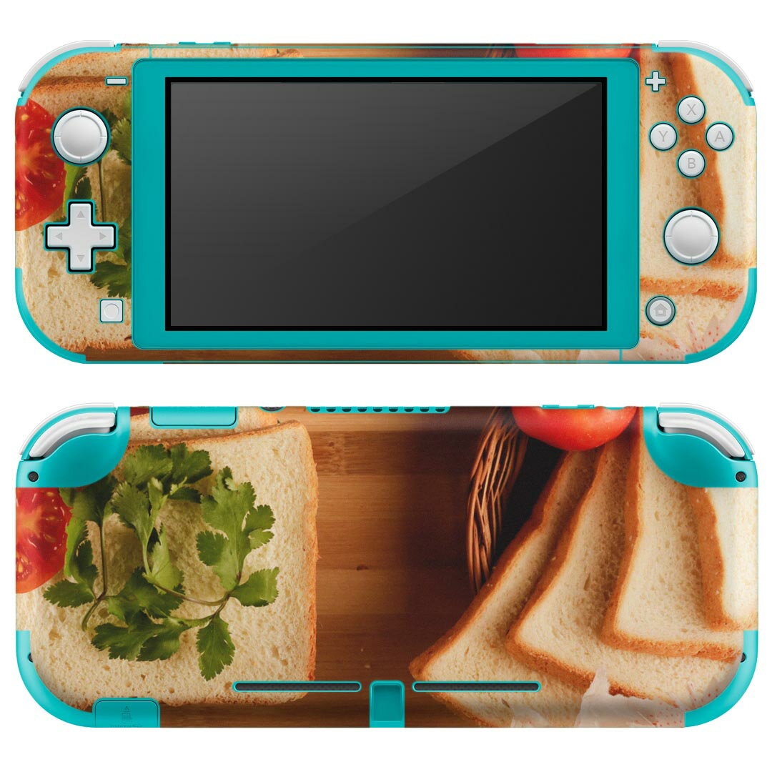 igsticker Nintendo Switch Lite 専用 デザインスキンシール 全面 ニンテンドー スイッチ ライト 専用 ゲーム機 カバー アクセサリー フィルム ステッカー エアフリー 023889 食べ物 フード 花