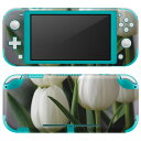 igsticker Nintendo Switch Lite 専用 デザインスキンシール 全面 ニンテンドー スイッチ ライト 専用 ゲーム機 カバー アクセサリー フィルム ステッカー エアフリー 023916 花 フラワー チューリップ