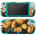 igsticker Nintendo Switch Lite 専用 デザインスキンシール 全面 ニンテンドー スイッチ ライト 専用 ゲーム機 カバー アクセサリー フィルム ステッカー エアフリー 023918 花　フラワー　チューリップ