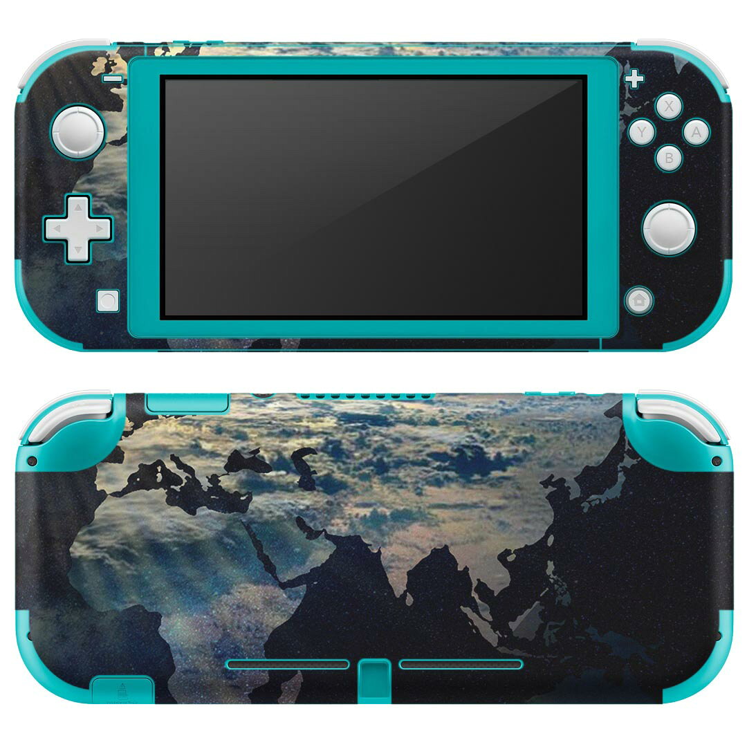 igsticker Nintendo Switch Lite 専用 デザインスキンシール 全面 ニンテンドー スイッチ ライト 専用 ゲーム機 カバー アクセサリー フィルム ステッカー エアフリー 023927 宇宙　地球