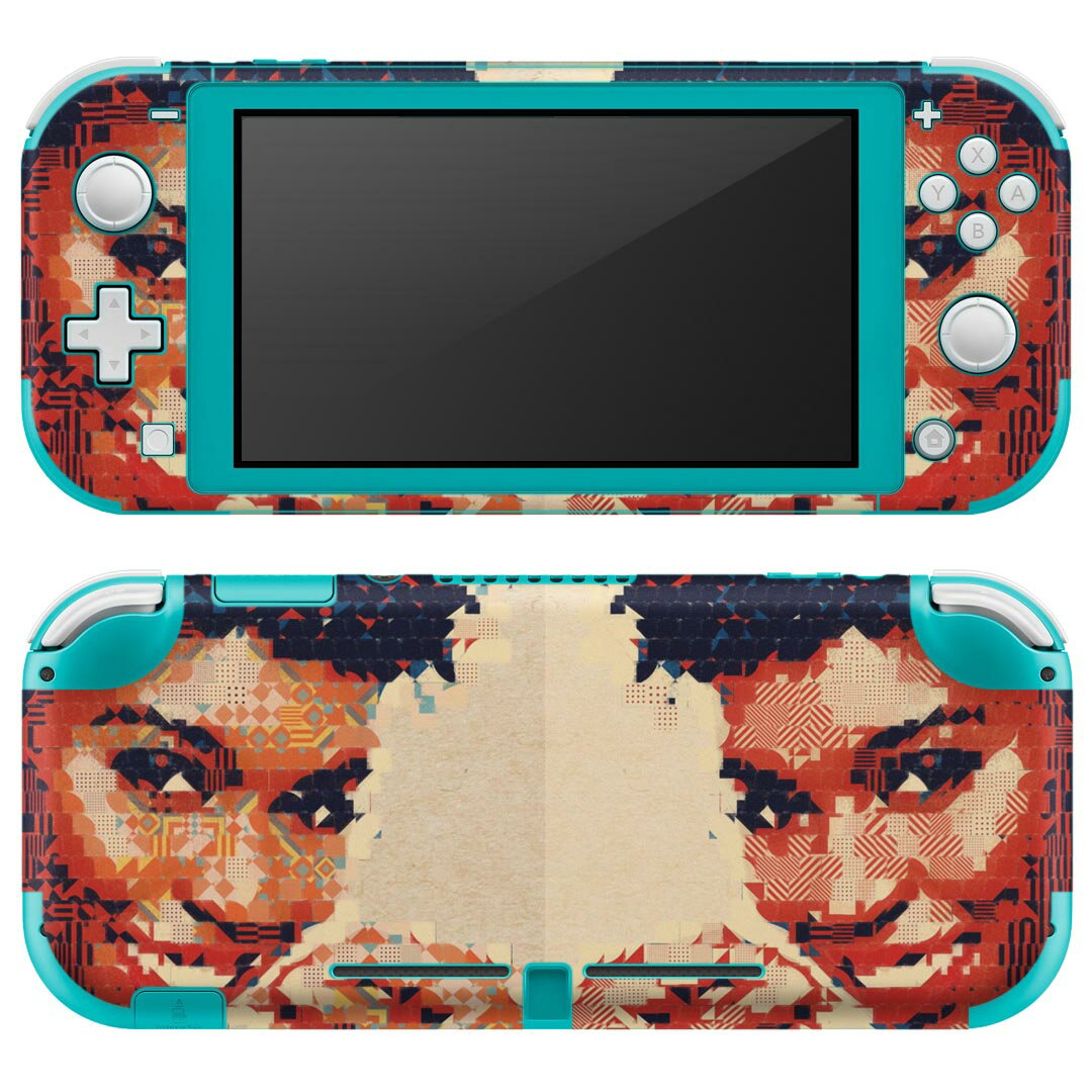 igsticker Nintendo Switch Lite 専用 デザインスキンシール 全面 ニンテンドー スイッチ ライト 専用 ゲーム機 カバー アクセサリー フィルム ステッカー エアフリー 023984 女性　人物　模様
