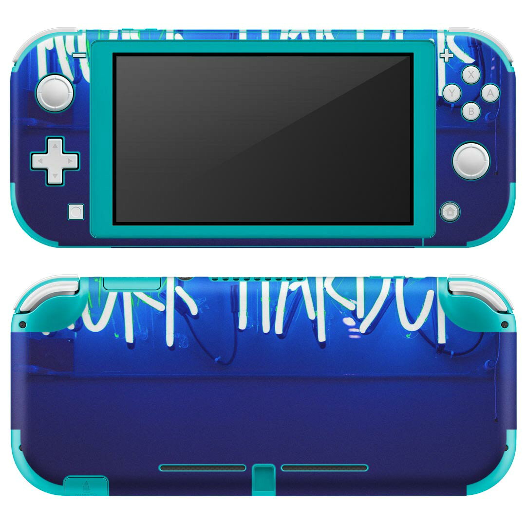 製品名 Nintendo Switch Lite専用 デザインスキンシール セット内容 Nintendo Switch Lite本体用スキンシール（裏表）各1枚 ※液晶側シールは2パーツに分かれていますニンテンドースイッチライト専用です。据え置き機のSwitch本体やJoyコンには対応していません。 商品特徴 3M社製の再剥離性シートを素材に採用し、細かな位置調整がしやすく貼り直しが容易です。また、エアフリーでもありますので気泡が簡単に逃げるので、キレイに貼ることができます。専用の業務プリンターを使い、商品画像と遜色のない美しい印刷仕上がり。 注意事項 画像はサンプルですので、ご覧の環境によっては多少色味に違いを感じる場合がございます。 イメージと違った、モニターと色味が異なるという理由での交換や返金はご対応出来かねます。スキンシールのみの販売で、ニンテンドースイッチ本体などは付属しません。シワができた場合、ドライヤーなどで軽く温め、外側に向けてシワを伸ばすように貼ってください。初回貼付時の位置調整や貼り直しは可能ですが、しっかりと押し付けて接着させた後の再剥離、再利用は保証しておりません。また接着部に油分や汚れが付着しますと角の部分は剥がれやすくなりますので、貼付時はあまり触れないようにご注意ください。無地のセミグロスシートにデザインをプリントした商品で、デコなどの加工はございません。 凹凸や光沢があるように見えたり布地や金属を素材にしたように見える商品もありますが、デザインの図版によるものです。印刷時に微妙な画像のズレが生じる場合がございます。ご注文後に1点1点制作する受注生産品の為、不良品以外のご返品や交換は固くお断りします。 商品発送 完全受注生産のハンドメイド商品となりますので、既製品と比べて発送までお時間を頂いています。 基本的に決済確認後2?3営業日、最大で10営業日での発送となります。繁忙期や休業日明けの場合はさらに時間がかかる場合があります。 その際には別途メールにてご連絡致します。メール便の場合、発送日から到着までに2?4日ほどかかる場合が多く、紛失などの保障もご対応できかねます。あらかじめご了承下さい。