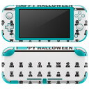 igsticker Nintendo Switch Lite 専用 デザインスキンシール 全面 ニンテンドー スイッチ ライト 専用 ゲーム機 カバー アクセサリー フィルム ステッカー エアフリー 026110 ハロウィン 黒 アイコン Halloween
