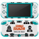 igsticker Nintendo Switch Lite 専用 デザインスキンシール 全面 ニンテンドー スイッチ ライト 専用 ゲーム機 カバー アクセサリー フィルム ステッカー エアフリー 026111 ハロウィン ユニーク おばけ Halloween
