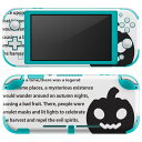 igsticker Nintendo Switch Lite 専用 デザインスキンシール 全面 ニンテンドー スイッチ ライト 専用 ゲーム機 カバー アクセサリー フィルム ステッカー エアフリー 026112 ハロウィン ユニーク おばけ Halloween