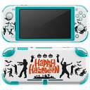 igsticker Nintendo Switch Lite 専用 デザインスキンシール 全面 ニンテンドー スイッチ ライト 専用 ゲーム機 カバー アクセサリー フィルム ステッカー エアフリー 026120 ハロウィン ゾンビ Halloween