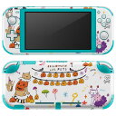 igsticker Nintendo Switch Lite 専用 デザインスキンシール 全面 ニンテンドー スイッチ ライト 専用 ゲーム機 カバー アクセサリー フィルム ステッカー エアフリー 026123 ハロウィン 猫 cat Halloween