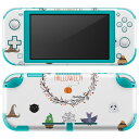 igsticker Nintendo Switch Lite 専用 デザインスキンシール 全面 ニンテンドー スイッチ ライト 専用 ゲーム機 カバー アクセサリー フィルム ステッカー エアフリー 026129 ハロウィン おばけ カラフル Halloween