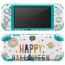 igsticker Nintendo Switch Lite 専用 デザインスキンシール 全面 ニンテンドー スイッチ ライト 専用 ゲーム機 カバー アクセサリー フィルム ステッカー エアフリー 026132 ハロウィン カラフル 花火 Halloween
