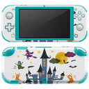 igsticker Nintendo Switch Lite 専用 デザインスキンシール 全面 ニンテンドー スイッチ ライト 専用 ゲーム機 カバー アクセサリー フィルム ステッカー エアフリー 026133 ハロウィン 屋敷 かわいい Halloween