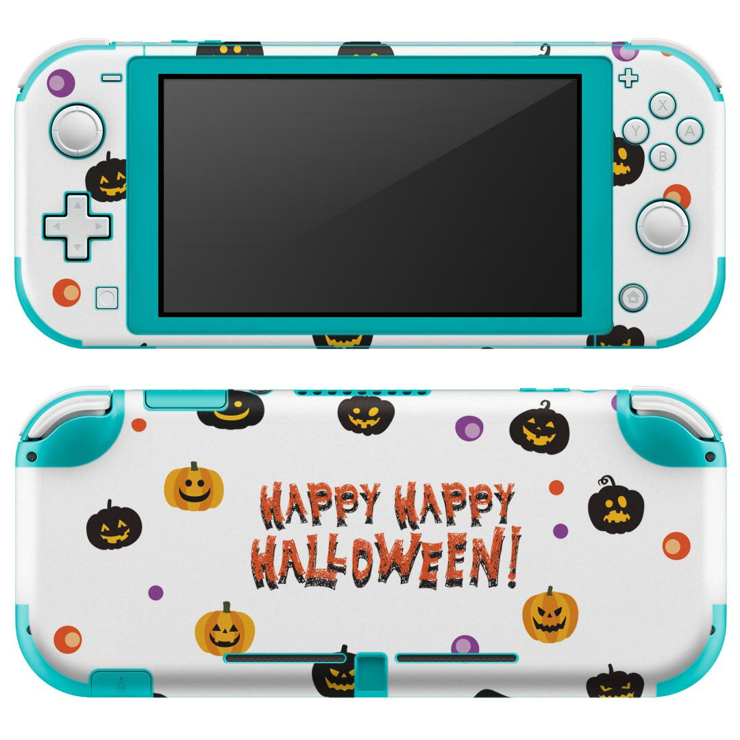igsticker Nintendo Switch Lite 専用 デザインスキンシール 全面 ニンテンドー スイッチ ライト 専用 ゲーム機 カバー アクセサリー フィルム ステッカー エアフリー 026141 ハロウィン かぼちゃ　かわいい　Halloween