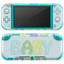 igsticker Nintendo Switch Lite 専用 デザインスキンシール 全面 ニンテンドー スイッチ ライト 専用 ゲーム機 カバー アクセサリー フィルム ステッカー エアフリー 026149 赤ちゃん　男の子　BOY　文字