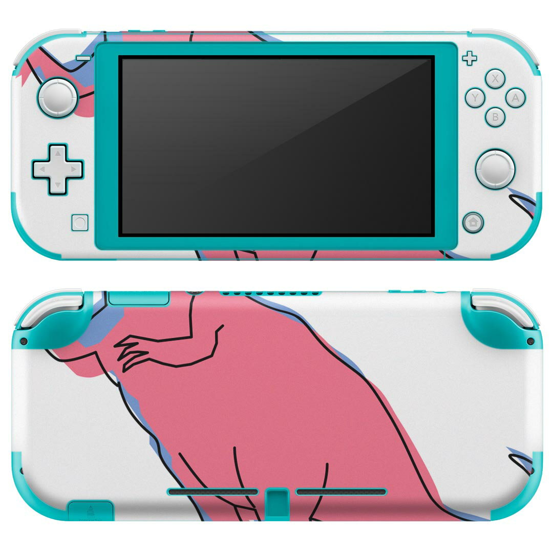 igsticker Nintendo Switch Lite 専用 デザインスキンシール 全面 ニンテンドー スイッチ ライト 専用 ゲーム機 カバー アクセサリー フィルム ステッカー エアフリー 026160 怪獣 恐竜