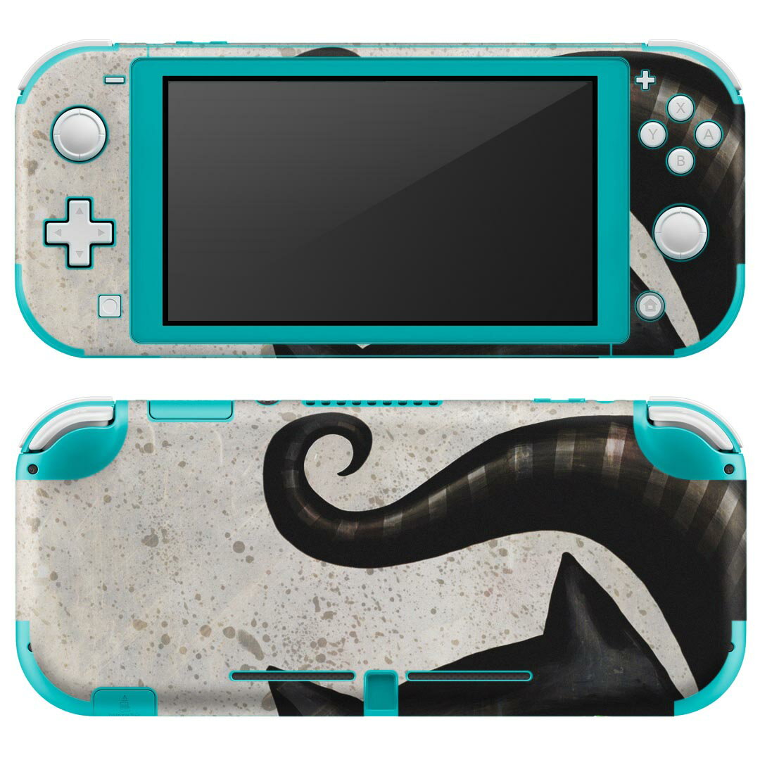 igsticker Nintendo Switch Lite 専用 デザインスキンシール 全面 ニンテンドー スイッチ ライト 専用 ゲーム機 カバー アクセサリー フィルム ステッカー エアフリー 026173 動物　ネコ　猫　タコ　妖怪