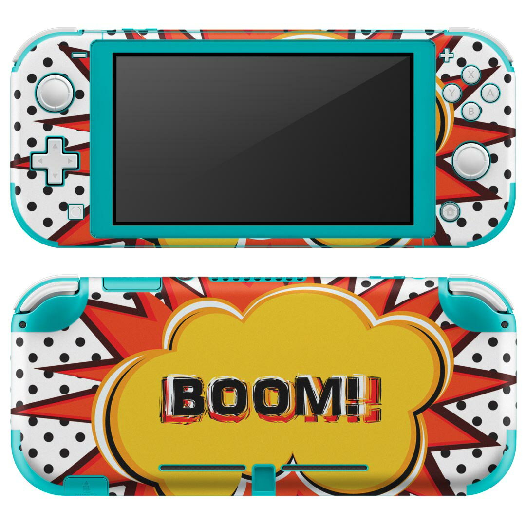 igsticker Nintendo Switch Lite 専用 デザインスキンシール 全面 ニンテンドー スイッチ ライト 専用 ゲーム機 カバー アクセサリー フィルム ステッカー エアフリー 026194 ドット ポップ