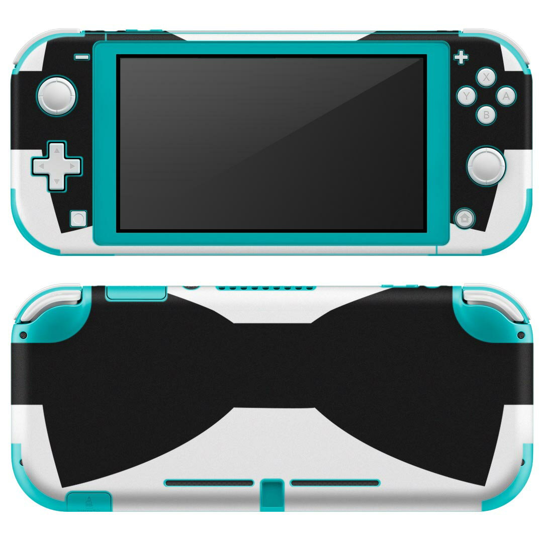 igsticker Nintendo Switch Lite 専用 デザインスキンシール 全面 ニンテンドー スイッチ ライト 専用 ゲーム機 カバー アクセサリー フィルム ステッカー エアフリー 026204 リボン 蝶ネクタイ