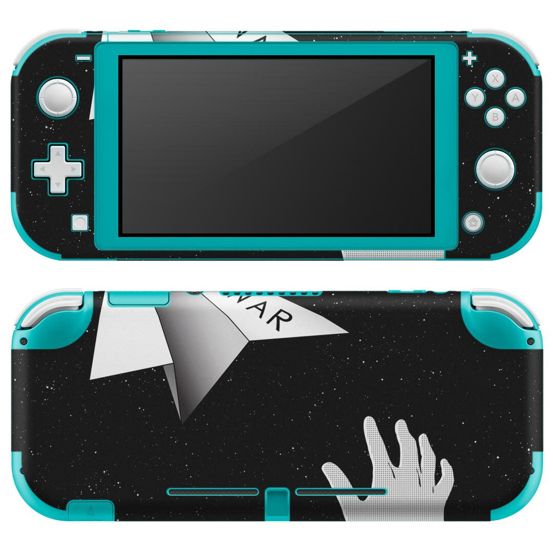 igsticker Nintendo Switch Lite 専用 デザインスキンシール 全面 ニンテンドー スイッチ ライト 専用 ゲーム機 カバー アクセサリー フィルム ステッカー エアフリー 026231 紙飛行機 平和 NOWAR