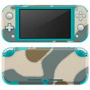 igsticker Nintendo Switch Lite 専用 デザインスキンシール 全面 ニンテンドー スイッチ ライト 専用 ゲーム機 カバー アクセサリー フィルム ステッカー エアフリー 004014 迷彩 カモフラ 模様