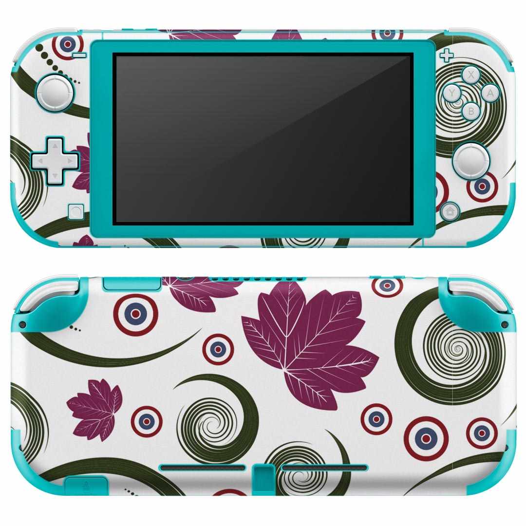 igsticker Nintendo Switch Lite 専用 デザインスキンシール 全面 ニンテンドー スイッチ ライト 専用 ゲーム機 カバー アクセサリー フィルム ステッカー エアフリー 004029 和風　和柄　花