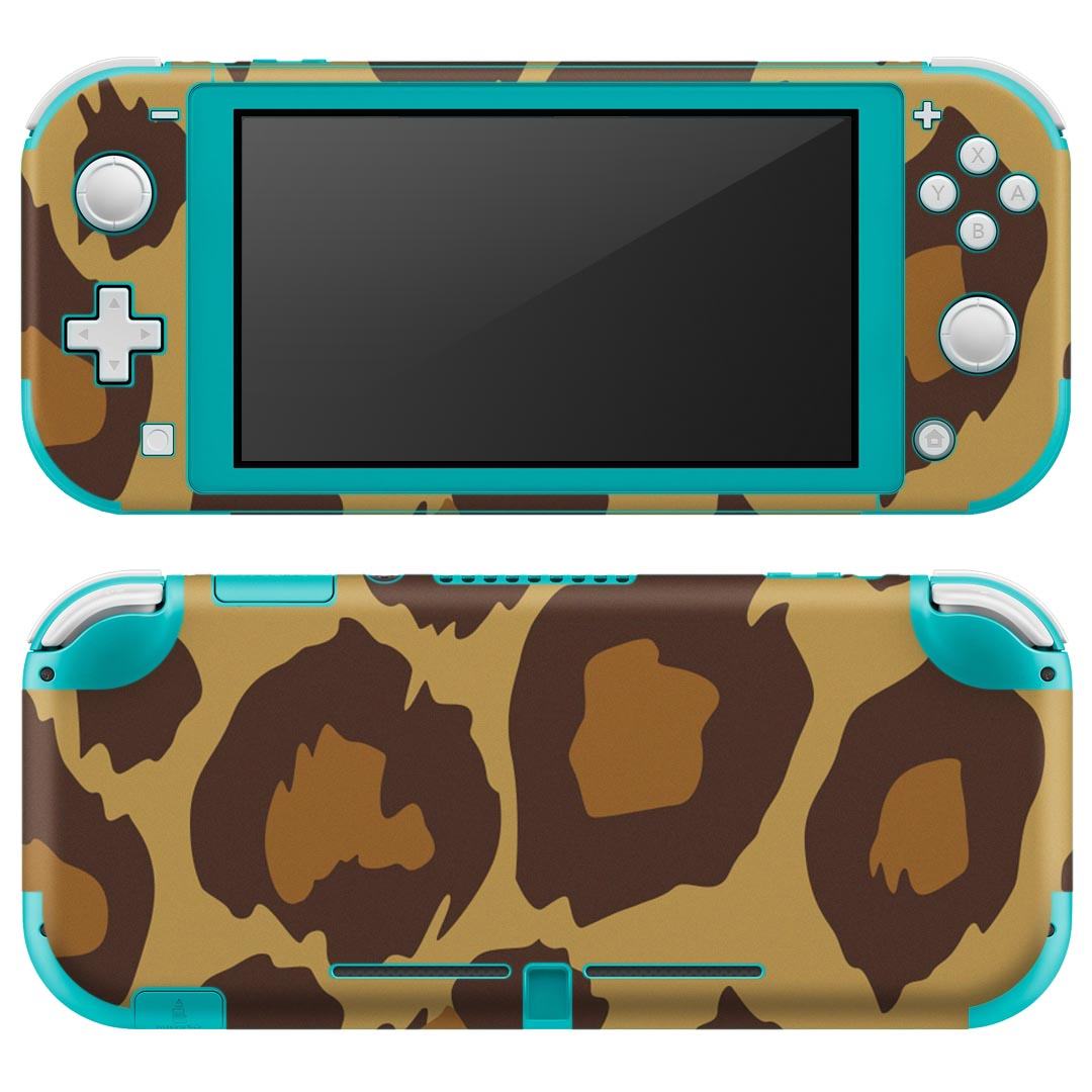igsticker Nintendo Switch Lite 専用 デザインスキンシール 全面 ニンテンドー スイッチ ライト 専用 ゲーム機 カバー アクセサリー フィルム ステッカー エアフリー 004056 豹柄 模様
