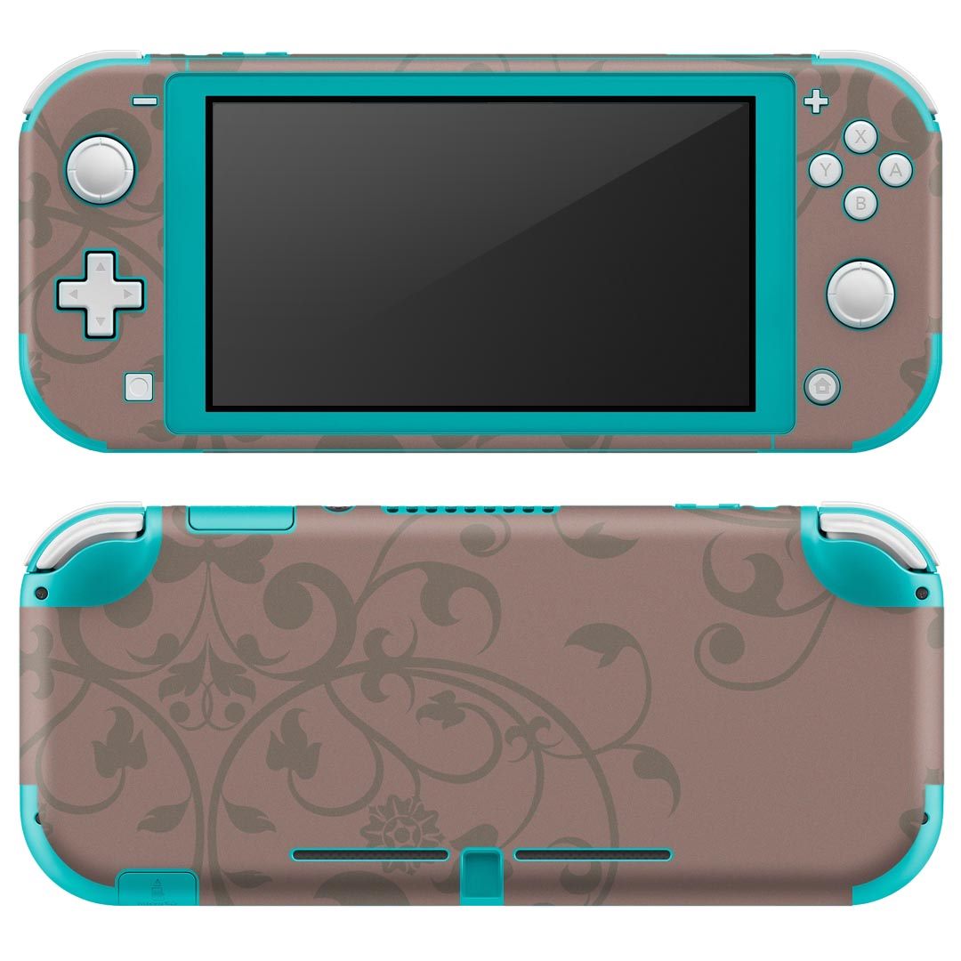 igsticker Nintendo Switch Lite 専用 デザインスキンシール 全面 ニンテンドー スイッチ ライト 専用 ゲーム機 カバー アクセサリー フィルム ステッカー エアフリー 004058 模様　エレガント　ピンク