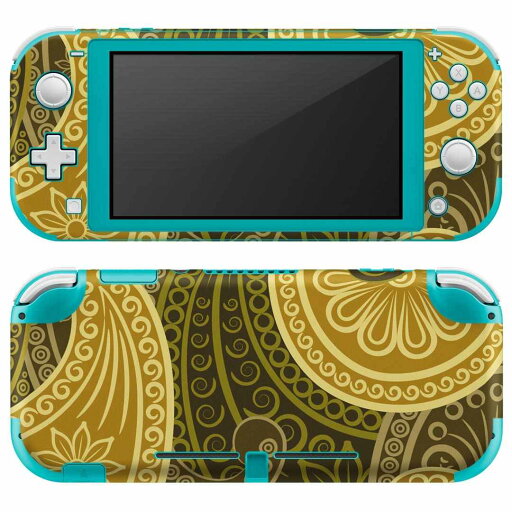 igsticker Nintendo Switch Lite 専用 デザインスキンシール 全面 ニンテンドー スイッチ ライト 専用 ゲーム機 カバー アクセサリー フィルム ステッカー エアフリー 004061 花 ペイズリー ブラウン igsticker Nintendo Switch Lite 専用 デザインスキンシール 全面 ニンテンドー スイッチ ライト 専用 ゲーム機 カバー アクセサリー フィルム ステッカー エアフリー 004061 花 ペイズリー ブラウン