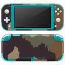 igsticker Nintendo Switch Lite 専用 デザインスキンシール 全面 ニンテンドー スイッチ ライト 専用 ゲーム機 カバー アクセサリー フィルム ステッカー エアフリー 004090 迷彩 カモフラ 模様