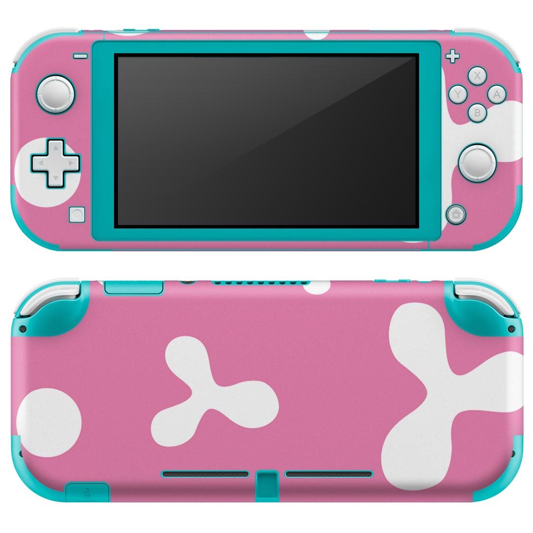 igsticker Nintendo Switch Lite 専用 デザインスキンシール 全面 ニンテンドー スイッチ ライト 専用 ゲーム機 カバー アクセサリー フィルム ステッカー エアフリー 004102 模様　ピンク