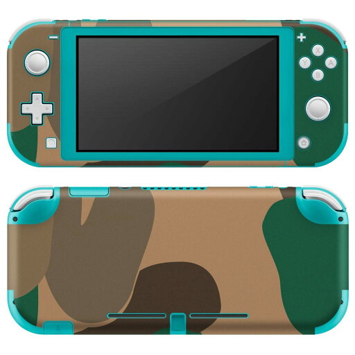 igsticker Nintendo Switch Lite 専用 デザインスキンシール 全面 ニンテンドー スイッチ ライト 専用 ゲーム機 カバー アクセサリー フィルム ステッカー エアフリー 004124 迷彩 カモフラ 模様