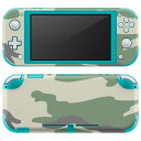 igsticker Nintendo Switch Lite 専用 デザインスキンシール 全面 ニンテンドー スイッチ ライト 専用 ゲーム機 カバー アクセサリー フィルム ステッカー エアフリー 004125 迷彩 カモフラ 模様