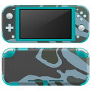 igsticker Nintendo Switch Lite 専用 デザインスキンシール 全面 ニンテンドー スイッチ ライト 専用 ゲーム機 カバー アクセサリー フィルム ステッカー エアフリー 004127 迷彩 カモフラ 模様