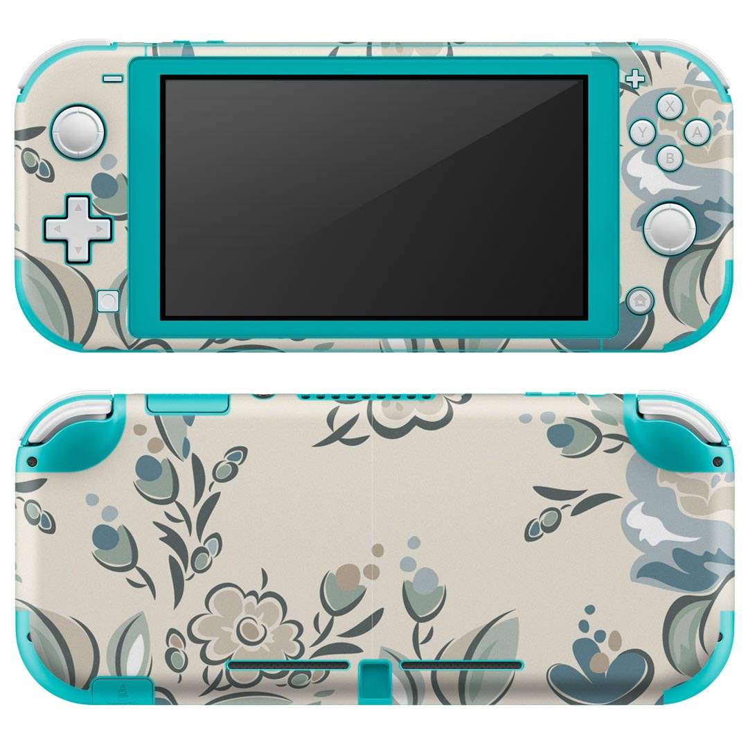 igsticker Nintendo Switch Lite 専用 デザインスキンシール 全面 ニンテンドー スイッチ ライト 専用 ゲーム機 カバー アクセサリー フィルム ステッカー エアフリー 004178 花 イラスト