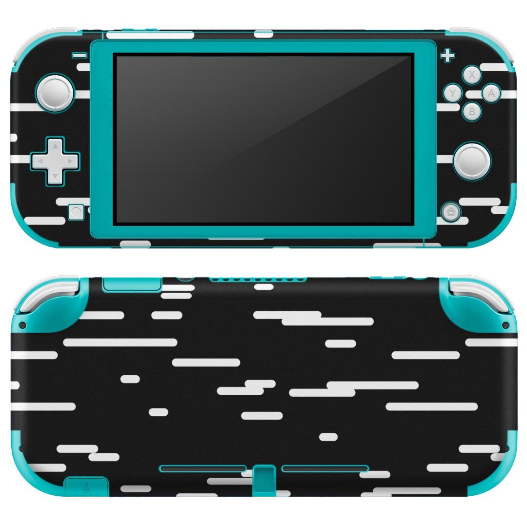 製品名 Nintendo Switch Lite専用 デザインスキンシール セット内容 Nintendo Switch Lite本体用スキンシール（裏表）各1枚 ※液晶側シールは2パーツに分かれていますニンテンドースイッチライト専用です。据え置き機のSwitch本体やJoyコンには対応していません。 商品特徴 3M社製の再剥離性シートを素材に採用し、細かな位置調整がしやすく貼り直しが容易です。また、エアフリーでもありますので気泡が簡単に逃げるので、キレイに貼ることができます。専用の業務プリンターを使い、商品画像と遜色のない美しい印刷仕上がり。 注意事項 画像はサンプルですので、ご覧の環境によっては多少色味に違いを感じる場合がございます。 イメージと違った、モニターと色味が異なるという理由での交換や返金はご対応出来かねます。スキンシールのみの販売で、ニンテンドースイッチ本体などは付属しません。シワができた場合、ドライヤーなどで軽く温め、外側に向けてシワを伸ばすように貼ってください。初回貼付時の位置調整や貼り直しは可能ですが、しっかりと押し付けて接着させた後の再剥離、再利用は保証しておりません。また接着部に油分や汚れが付着しますと角の部分は剥がれやすくなりますので、貼付時はあまり触れないようにご注意ください。無地のセミグロスシートにデザインをプリントした商品で、デコなどの加工はございません。 凹凸や光沢があるように見えたり布地や金属を素材にしたように見える商品もありますが、デザインの図版によるものです。印刷時に微妙な画像のズレが生じる場合がございます。ご注文後に1点1点制作する受注生産品の為、不良品以外のご返品や交換は固くお断りします。 商品発送 完全受注生産のハンドメイド商品となりますので、既製品と比べて発送までお時間を頂いています。 基本的に決済確認後2?3営業日、最大で10営業日での発送となります。繁忙期や休業日明けの場合はさらに時間がかかる場合があります。 その際には別途メールにてご連絡致します。メール便の場合、発送日から到着までに2?4日ほどかかる場合が多く、紛失などの保障もご対応できかねます。あらかじめご了承下さい。