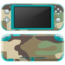 igsticker Nintendo Switch Lite 専用 デザインスキンシール 全面 ニンテンドー スイッチ ライト 専用 ゲーム機 カバー アクセサリー フィルム ステッカー エアフリー 004200 迷彩 カモフラ 模様