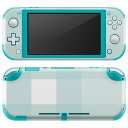 igsticker Nintendo Switch Lite 専用 デザインスキンシール 全面 ニンテンドー スイッチ ライト 専用 ゲーム機 カバー アクセサリー フィルム ステッカー エアフリー 004223 チェック 青 白(2)