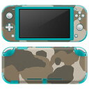 igsticker Nintendo Switch Lite 専用 デザインスキンシール 全面 ニンテンドー スイッチ ライト 専用 ゲーム機 カバー アクセサリー フィルム ステッカー エアフリー 004237 迷彩 カモフラ 模様