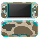 igsticker Nintendo Switch Lite 専用 デザインスキンシール 全面 ニンテンドー スイッチ ライト 専用 ゲーム機 カバー アクセサリー フィルム ステッカー エアフリー 004274 迷彩 カモフラ 模様