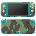igsticker Nintendo Switch Lite 専用 デザインスキンシール 全面 ニンテンドー スイッチ ライト 専用 ゲーム機 カバー アクセサリー フィルム ステッカー エアフリー 004275 迷彩 カモフラ 模様