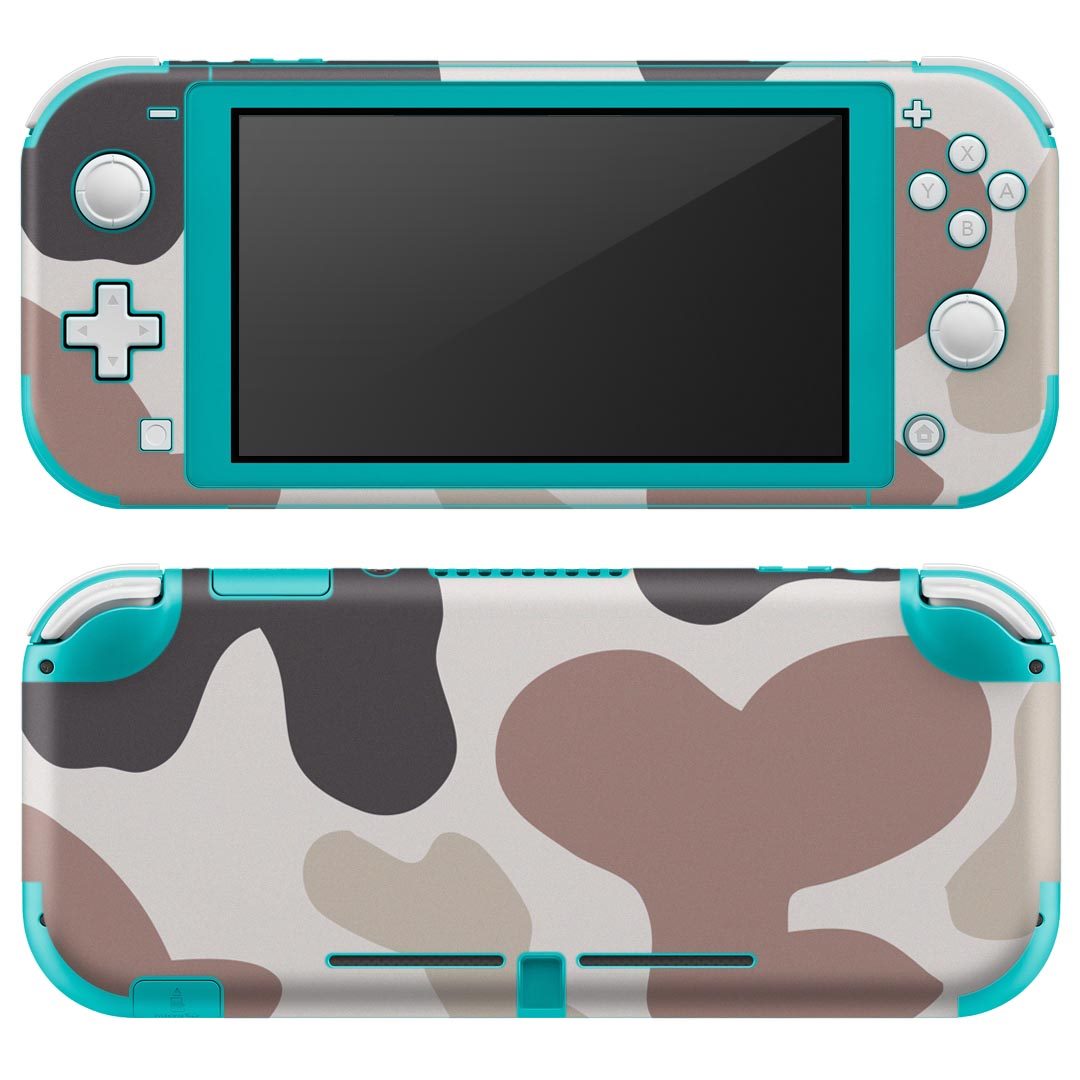 igsticker Nintendo Switch Lite 専用 デザインスキンシール 全面 ニンテンドー スイッチ ライト 専用 ゲーム機 カバー アクセサリー フィルム ステッカー エアフリー 004277 迷彩 カモフラ 模様