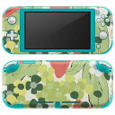 igsticker Nintendo Switch Lite 専用 デザインスキンシール 全面 ニンテンドー スイッチ ライト 専用 ゲーム機 カバー アクセサリー フィルム ステッカー エアフリー 004288 花 イラスト カラフル(2)