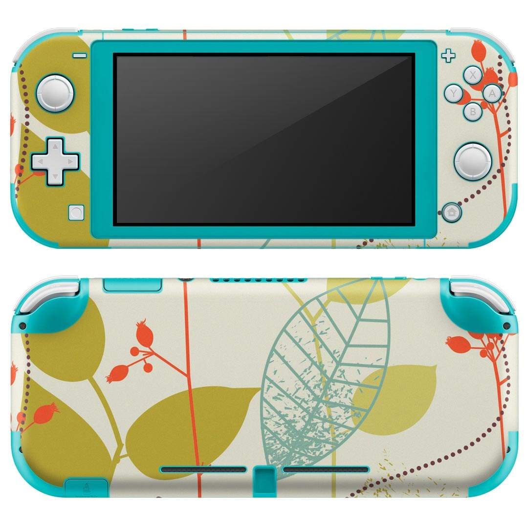 igsticker Nintendo Switch Lite 専用 デザインスキンシール 全面 ニンテンドー スイッチ ライト 専用 ゲーム機 カバー アクセサリー フィルム ステッカー エアフリー 004292 植物 花 カラフル